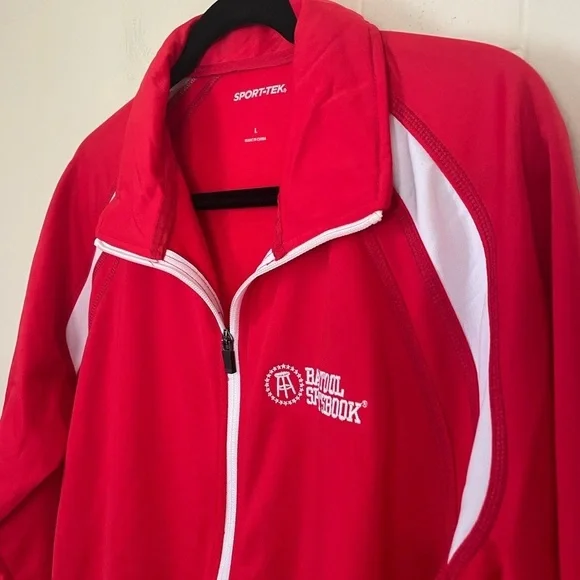 Barstool Sportsbook Red Zip Up Jacket ~ Sport-tek ~ Men’s Size L - Picture 5 of 15